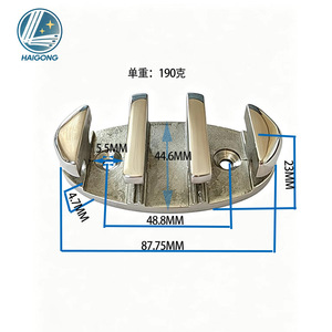 Diyang Stainless Steel Wire Rope Clip 316 Marine Grade Highly Polished For Boat <b>Yacht</b> Hardware - Product Image 2