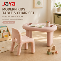 Ensemble table et chaises en plastique pour enfants JAYA, style minimaliste, mobilier de bureau pour enfants, idéal pour la maternelle, la salle de jeux, la crèche