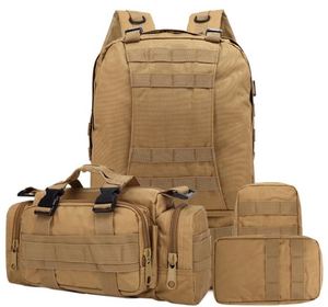 Sac à dos tactique grande capacité 55L, camping en plein air, randonnée, imperméable, camouflage Molle, PVC, anti-vol, sangle d'épaule en maille - Product Image 6