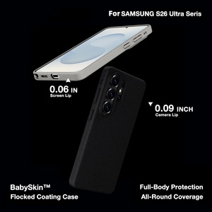 Étui Laudtec à finition douce au toucher, housse en velours, magnétique, avec protection intégrale contre les chocs, résistant aux chutes, pour Samsung S26 Ultra - Product Image 5