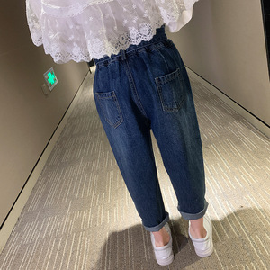 Vêtements pour enfants de couleur noire, pantalon en coton ample de haute qualité pour filles, sweat-shirt avec poches - Product Image 5