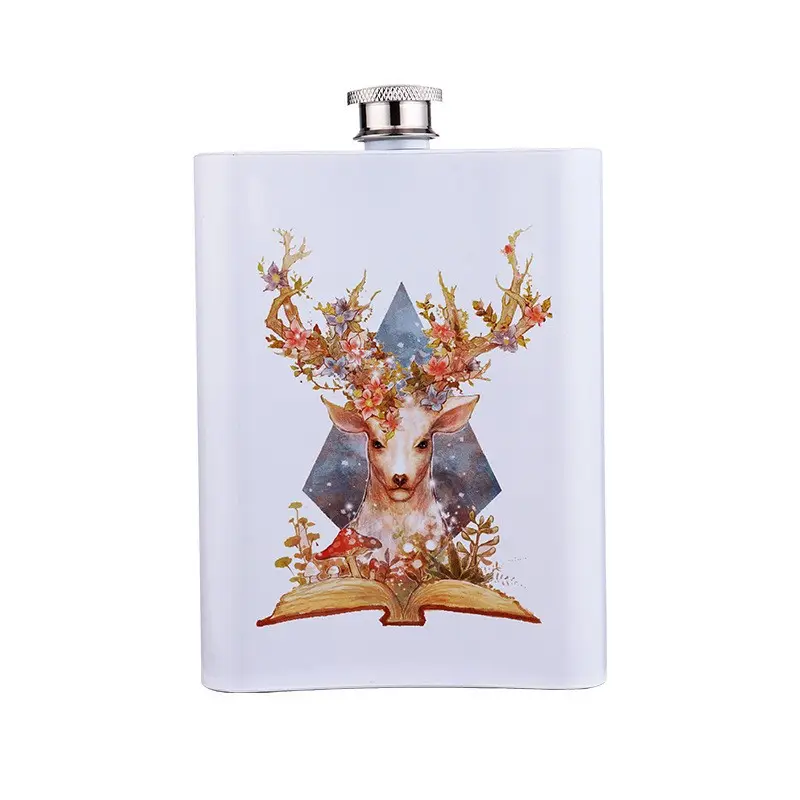 Wholesales 8oz Customized Sublimation Coated Stainless Steel Hip Flask Wine Pot for Wine Lovers