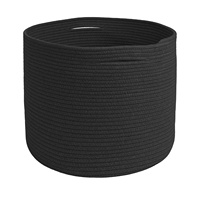 Da KUYUE — panier de rangement pliable, en coton, Portable, pour Pot de fleur, décoration de maison, avec corde et jute