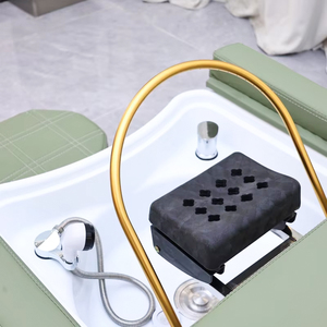 Cama de champú de pedicura reclinable de lujo para terapia de Spa mesa de masaje eléctrica moderna para salón de belleza portátil de Masaje Tailandés - Product Image 4