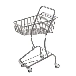 Quality assurance Customized metal supermarket trolley shopping push cart for sale