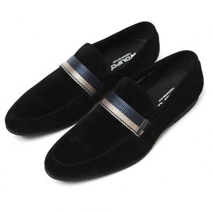 New Men's Height Increasing Leather Shoes-Ankle-length Cowhide Single Shoes Comfortable <b>Matte</b> Finish Trendy Casual Waterproof - Product Image 4