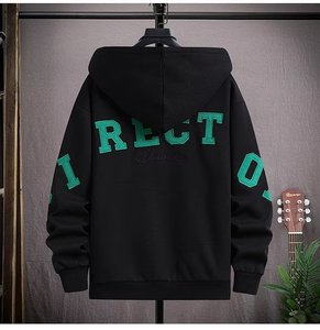 Chaqueta con Capucha para Hombre, Corte Regular, Estilo Béisbol, con Cierre, Nueva Tendencia de Moda, Abrigo Casual con Estampado Ecológico - Product Image 4