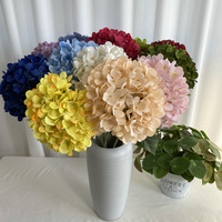 Bruiloftdecoratie Ziyan Enkel Geborsteld Geborduurde Bal Hortensia Bruiloftszaal Bloemenrij Decoratie Thuis Tafeldecoratie Kunstbloem