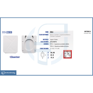 Tapa de inodoro de liberación rápida y cierre suave para Dolomite Ebla Vase, de plástico, para inodoros alargados y cuadrados, para uso doméstico. - Product Image 3
