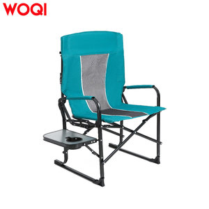 Silla de Director Woqi con Marco de Aluminio, Capacidad de Carga de 120 kg, Silla Plegable para Camping con Mesa Lateral, Uso en Exteriores y Jardín - Product Image 3
