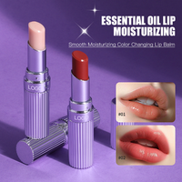 Baume à lèvres minéral waterproof hydratant longue durée, personnalisable avec logo OEM, maquillage des lèvres, rouge à lèvres coloré