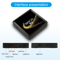 Boîtier TV intelligent MX10 2.4G&5.8Dual WIFI BT Lecteur multimédia Android 10.0 Jeu de sensations Assistant vocal Film 3D 4K Youtube Boîtier TV