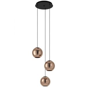 Lampadario Cordoba a 3 Luci, Nero, H. 150CM - 3X40W E27 - Product Image 1