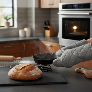 Guanti da forno in cotone alluminizzato stampato 24 cm Lavabili in lavastoviglie (Lacor 61024) - Product Image 3