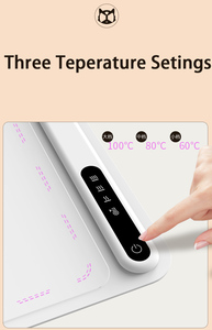 Mới sạch điện thực phẩm nóng lên khay nhanh chóng sưởi ấm Khay Mat có thể gập lại Silicone thực phẩm ấm hơn nóng lên khay - Product Image 4