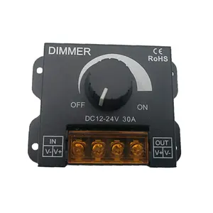डीसी 12V-24V 30A के लिए Dimmer के नेतृत्व में समायोज्य चमक Dimmer स्विच के साथ पट्टी प्रकाश DIMMER घुंडी