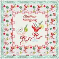 Tapis de mahjong imprimé de style américain, tapis de jeu en caoutchouc épaissi, anti-bruit et antidérapant, personnalisable pour la vente en gros
