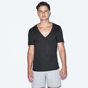 Camiseta Deportiva Casual para Hombre, Personalizada, de Manga Corta, Transpirable, 100% Algodón, Cuello en V, Corte Regular - Product Image 1