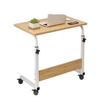 Vente en gros Bureau d'étude de mise à niveau Bureau d'ordinateur pliable en bois pour étudiant avec roues Nouvelle table pliante améliorée