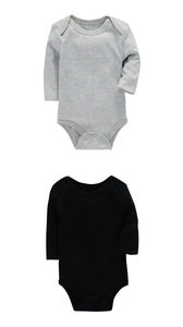 Macacões Populares de Manga Longa em Algodão de Cor Sólida para Bebês Meninas e Meninos Roupas de Body para Recém-Nascidos - Product Image 6