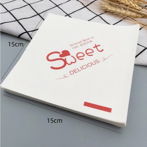 Sac en <span class=keywords><strong>papier</strong></span> <span class=keywords><strong>kraft</strong></span> ciré triangle plat imprimé de logo personnalisé pochette de 5.9x5.9 pouces pour sandwich gaufré pain Doner Sushi sucre double - Product Image 5