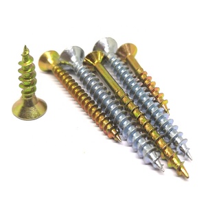 Tornillo de cabeza plana doble pozi Chapado en zinc din 7505, amarillo y blanco - Product Image 5