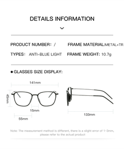 Thiết kế mới thời trang TR90 eyeframe photochromic kính máy tính với mô hình in kính mát hộp - Product Image 4
