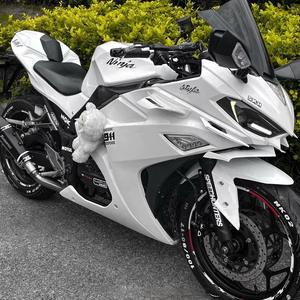 Petite <span class=keywords><strong>moto</strong></span> Ninja bicylindre refroidie par eau Spring Breeze Sr250 Dragon 400cc, moteur sans balais, voiture de sport homologuée pour la course sur route - Product Image 1