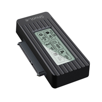 ShuoLe SATA a USB3.2/3.1/3.0 cavo 2.5/3.5 pollici adattatore disco rigido tipo c convertitore per SSD/HDD con schermo LCD