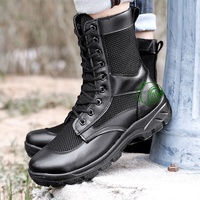 Bottes tactiques montantes légères et respirantes, antidérapantes, avec boucle en alliage, pour hommes, idéales pour la randonnée, le camping et le cyclisme en extérieur