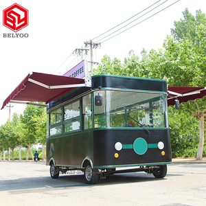 Carrito de Comida Eléctrico de 4 Ruedas para Hot Dogs, Gelato, Waffles, Tacos, Café, Helados, Camión de Comida Móvil, Remolque de Comida - Product Image 4