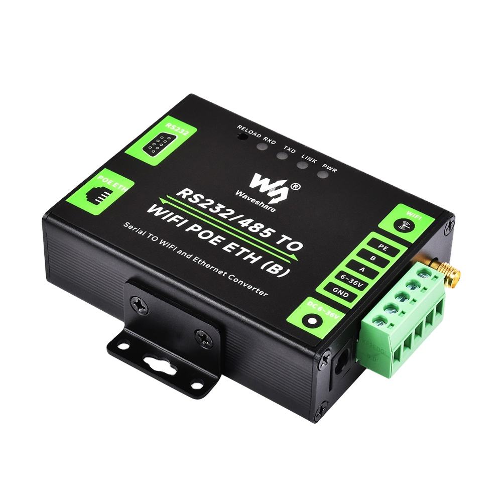 RS232/485 to WIFI POE ETH (B) - Industrial Modbus Gateway