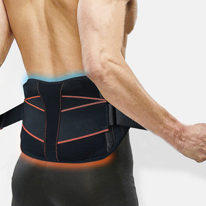 Soporte lumbar reforzado para aliviar el dolor, con placa de plástico extraíble, doble tracción, parte inferior de la espalda - Product Image 1