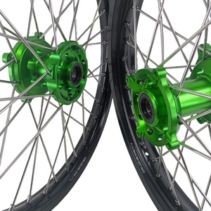Juego de Ruedas KYZ CNC 7050-T6 de Aleación Anodizada de 21/19 Pulgadas Supermoto para <span class=keywords><strong>Honda</strong></span> CRF Kawasaki KX KXF 250 <span class=keywords><strong>450</strong></span> <span class=keywords><strong>Enduro</strong></span> Racing Pro Kit - Product Image 6