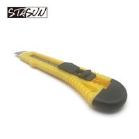 STASUN Couteau utilitaire de bonne qualité Coupeur à enclenchement de taille moyenne Lame de 18MM Couteau utilitaire de sécurité à portée de main
