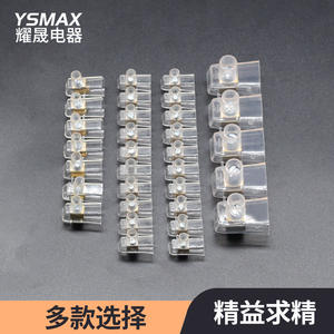 Bloques de terminales de circuito cerrado estándar italianos directos de fábrica, 1.5mm, transparentes, ignífugos, para fuente de alimentación - Product Image 4