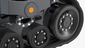 Nouveau châssis à chenilles triangulaires en caoutchouc et acier respectueux de l'environnement pour tracteurs IH 2188, 2166, 5250 - Marque QINDING - Product Image 3