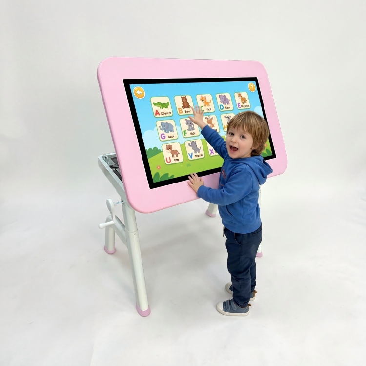 Ergonomic Gaming Desk with Touch Screen