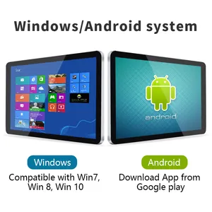10 12 15.6 19 21 27 32 inç Android Tablet ekran endüstriyel açık çerçeve su geçirmez Lcd WiFi kapasitif dokunmatik ekran monitör