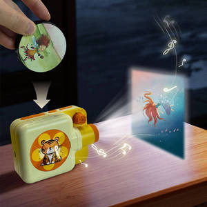 Proyector de <span class=keywords><strong>linterna</strong></span> de historia para dormir de bebé personalizado, máquina de historia multifuncional, lámpara de proyector, antorcha de libro de cuentos para niños - Product Image 1