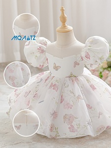 <span class=keywords><strong>Vestito</strong></span> Floreale Soffice per Bambina, Abito Estivo per 6 Mesi-3 Anni, Outfit Quotidiano e per Compleanno, <span class=keywords><strong>Vestito</strong></span> da Festa per Bambini, Abiti per Bambine Piccole - Product Image 2