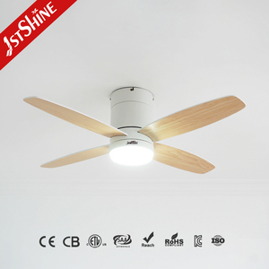 1stshine ventilateur de plafond led fantaisie 42 pouces 4 pales réversibles MDF ventilateur de plafond à distance intelligent - Product Image 1