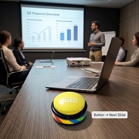 Controlador de Botones Inalámbrico Bluetooth, Teclado Programable para Computadora y Teléfono, Botón HID para Juegos, Preguntas y Oficina