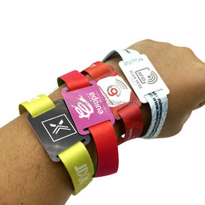 Entradas para eventos 1K Pulsera RFID <span class=keywords><strong>de</strong></span> tela ajustable sin efectivo personalizada imprimible NFC - Product Image 1