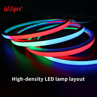 Bande LED néon flexible en PVC 18x16mm, 50m, très longue, haute tension 110V/220V, étanche IP68, ignifuge, garantie 5 ans