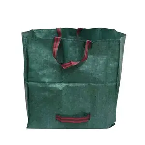卸売不織布ガーデンバッグ廃棄物再利用可能なPeターポリンゴミ箱芝生ガーデンリーフゴミ袋