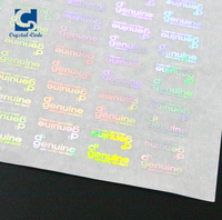 Étiquettes adhésives, Code Qr, vinyle vierge, numéro de série de sécurité, feuille 3D, Logo personnalisé, étiquette holographique holographique pour imprimante