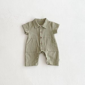 Tutina Estiva Casual con Tasche per Neonati e Bambini, <span class=keywords><strong>100</strong></span>% Cotone, Personalizzabile ODM - Product Image 3