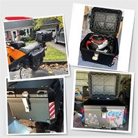 Boîte à casque de moto universelle 35L/45L/57L, coffre de rangement arrière, boîte à outils avec serrure pour BMW R1200GS R1250GS LC ADV