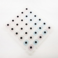 Clavier en silicone conducteur rétroéclairé personnalisé en gros, boutons en caoutchouc de silicone souples imprimés, découpe de claviers électroniques